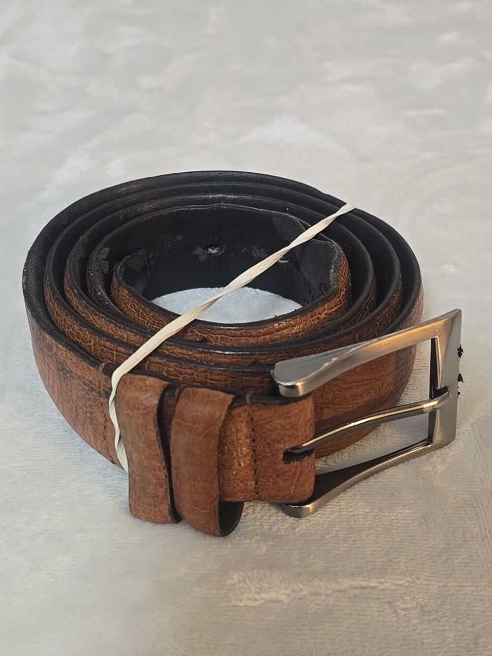 Remo Tulliani Italian Calfskin Belt 8903 Size 42 Brown